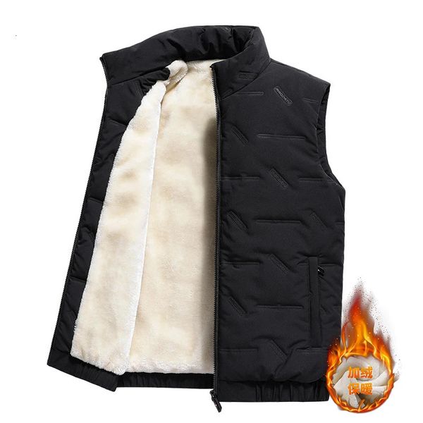 Gilets pour hommes 2023 Automne Hiver Polaire Hommes Gilet Veste Casual Chaud Épais Grand Grand Gilet Sans Manches Lâche 231130