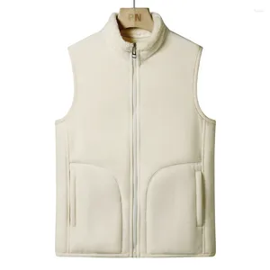 Gilets pour hommes 2023 Cachemire Hommes Gilet sans manches Vestes Mode Laine Mâle Coton Rembourré Manteaux Femmes Gilets Chauds Vêtements 4XL