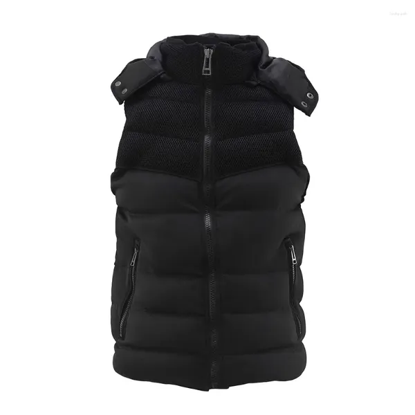 Gilets pour hommes 2023 Style de mode Automne Hiver Hommes Coton Gilet EU Col Down Horse Clip Cheveux Casual Boy Manteau