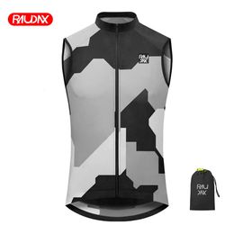 Gilets pour hommes 2023 coupe-vent imperméable à l'eau légère veste sans manches VTT vêtements de sport gilet mince et léger manches 231130