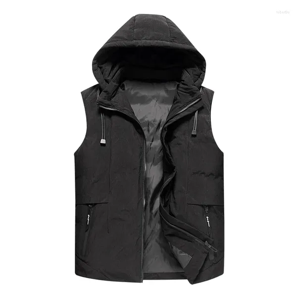 Gilets pour hommes 2024 extérieur gilet thermique mode hommes décontracté homme plus taille corps plus chaud randonnée vêtements de luxe chauffage manteau d'hiver