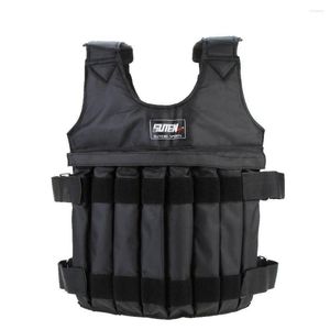 Gilets pour hommes 20kg / 50kg Chargement Gilet pondéré pour l'entraînement de boxe Entraînement Fitness Équipement Gilet réglable Veste Vêtements de sable