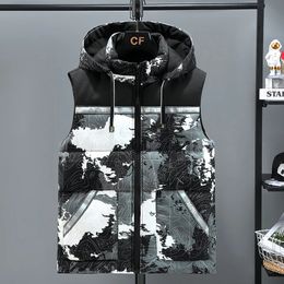 Herrenwesten 3680 Camouflage Ärmellose Jacke Männer Slim Vintage Weste Mantel Reißverschluss Mit Kapuze Oberbekleidung Für Plus Größe S8XL 231012