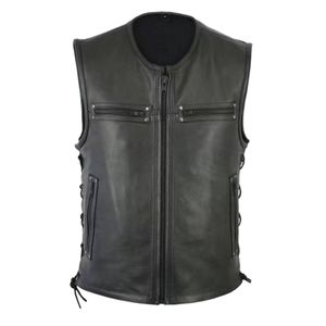 Chalecos de hombre 5x Chaqueta de lluvia Chicos Abrigo de trabajo Lana Hombres Color sólido Motocicleta Flota Punk Cuero 230112