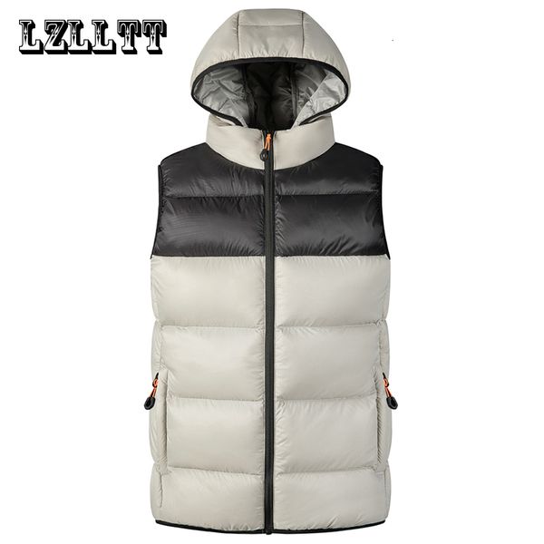 Gilets pour hommes 7XL hiver hommes vestes à capuche gilets sans manches hommes décontracté coupe-vent chaud gilets gilet hommes printemps automne gilet vestes mâle 230904