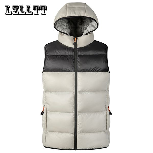 Gilets pour hommes 7XL hiver hommes vestes à capuche sans manches hommes décontracté coupe-vent chaud gilet printemps automne gilet mâle 230923