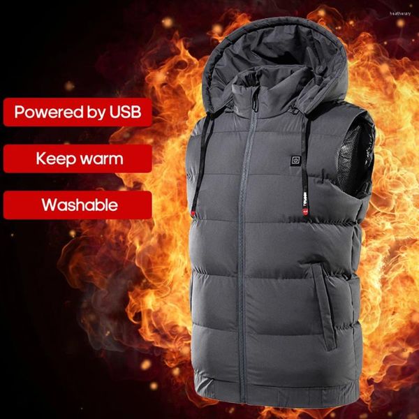 Gilets pour hommes 9 zones gilet chauffant 3 niveaux de vitesses manteau chauffant USB vestes électriques thermiques femmes hommes pour l'hiver en plein air