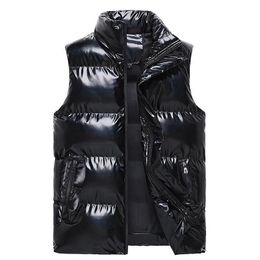 Hommes gilets Aiwetin hommes hiver à capuche femmes court couleur vive coton rembourré veste sans manches femme gilet 221008