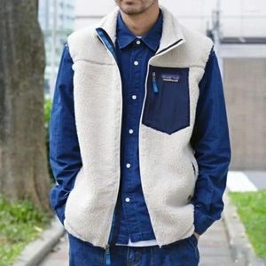 Herenvesten AMERIKAANSE BATAS VEST JAAD CARDIGAN Lamb Fleece Coat Herfst Winter Casual losse fit verdikte pluche dubbelzijdige tanktop