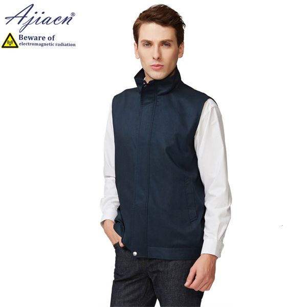 Gilets pour hommes Rayonnement antiélectromagnétique Gilet à glissière invisible Ordinateur de téléphone portable WIFI Four à micro-ondes Blindage EMF personnalisé 230909