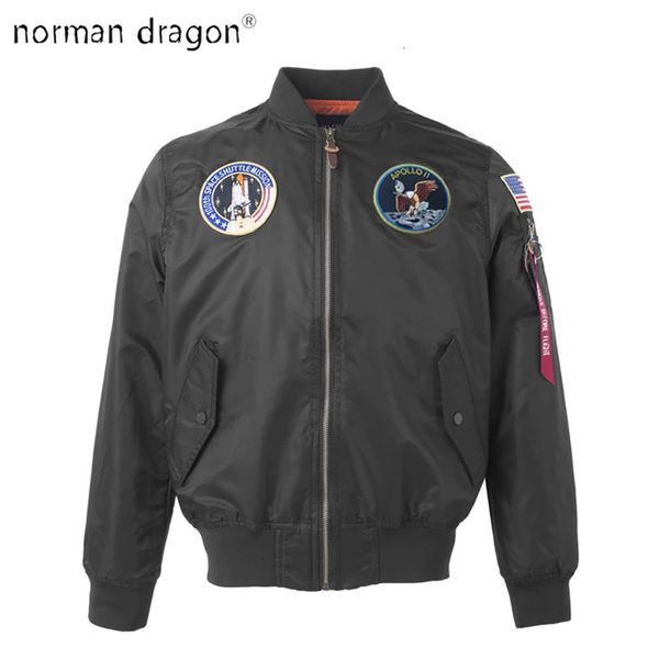 Chalecos para hombres Apollo US Air Force ma1 Bomber Flight Pilot Jacket American College Flag Wind Brand Light View Hip Hop 2023 Dropship para hombres 231020