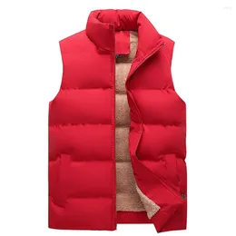 Gilets pour hommes automne et hiver 2023, veste thermique épaisse sans manches, grande taille, haute qualité, décontracté, mode, vêtements