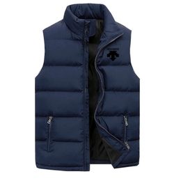 Gilets pour hommes Automne et hiver hommes épais gilet sans manches veste rembourrée sport décontracté simple gilet chaud veste coréenne grande taille vêtements 231113