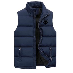 Herenvesten herfst en winter heren dikke mouwloos vest gewatteerde jas sport casual eenvoudig warm vest Korean jas plus size kleding 231113