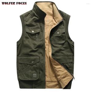 Gilets pour hommes grande taille vêtements veste hommes pographie tactique manteaux d'extérieur gilet imperméable de luxe personnalisé élégant