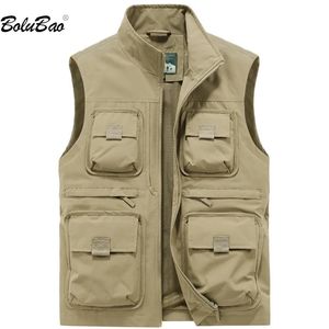 BOLUBAO 2023 Outdoor Casual Vest Voor Mannen MultiPocket Ademende Vissersjas Hoge Kwaliteit Ontwerp Streetwear 230927