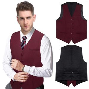 Gilets pour hommes Marque Bourgogne Gilet pour hommes pour mariage d'affaires marié gilet décontracté homme automne hiver chemise accessoires cadeaux d'anniversaire