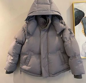 Herenvesten merk winter down jacket mannen vrouw mode haped dikke warme bommenwerper outdoor casual puffer s stel jassen 221130