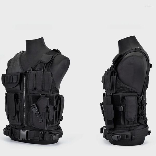 Chalecos para hombres chaleco táctico transpirable armadura de combate militar seguridad caza ejército al aire libre CS juego chaqueta traje de entrenamiento