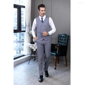 Vaignages masculins Business Grey Vest Pantal