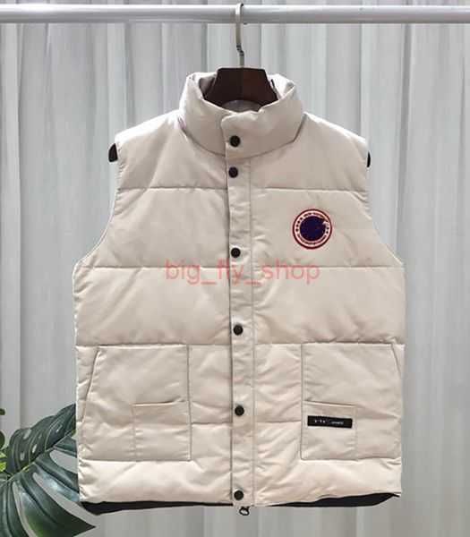 Chalecos para hombres Canadas Gooses Down Chaleco Diseñador Chaleco para hombre Chalecos de invierno Unisex Pareja Bodywarmer Chaqueta para mujer Sin mangas Al aire libre Cálido Grueso Outwea E01N 5 BDHZ