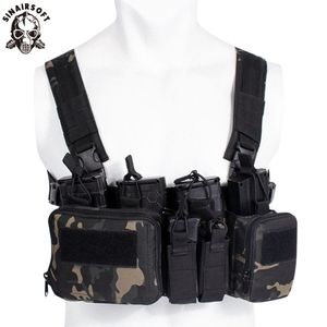 Herenvesten CS Match Wargame TCM Chest Rig Airsoft Tactical Vest Militaire Gear Pack Magazine Pouch Holster Molle System Taille Men Nylon SWAT 230823