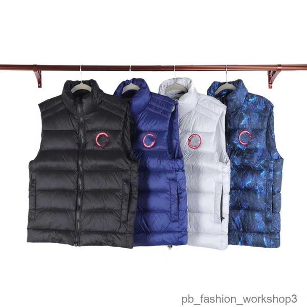 Chalecos para hombres Diseñador Canda Goose Jacket Versión de longitud media Canda Goose Puffer Downvests Chaqueta Parkas Invierno Grueso Abrigos cálidos A prueba de viento Streetwear 29 E22V