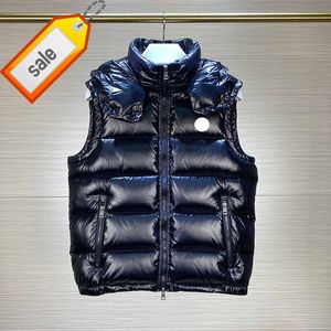 Gilets pour hommes Designer Tibb Mens Hood Down France Marque Femmes Bormes Vest Veste d'hiver Brodé Badge de poitrine Vestes d'extérieur chaudes