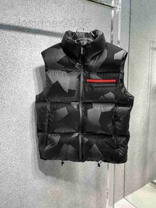 Herenvesten ontwerper winter knappe down vest mode camo thermische s hoogwaardige rits kraag ontwerp luxe topheren vp6uuu