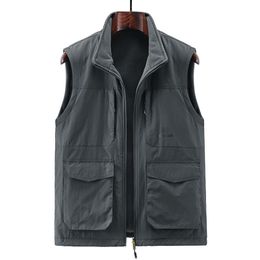 Hommes Gilets DIMUSI Polaire Veste Sans Manches Hiver Mode Homme Épaissir Gilet Manteaux Casual Coupe-Vent Chaud Gilets Vêtements 220926