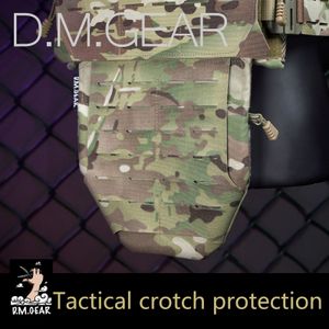 Chalecos para hombres DMGear Táctico Plisado Chaleco militar Entrepierna Protección de la ingle Accesorio del ejército Airsoft Guerra Hombres Molle Body Armor Bag Equipo 221208