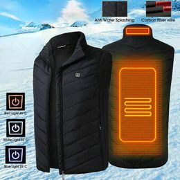 Gilets pour hommes Gilet chauffant électrique Hommes Veste légère sans manches Gilet thermique Gilet chauffant d'hiver Vêtements d'extérieur pour hommes