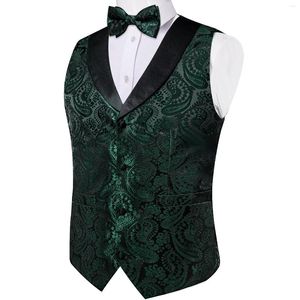 Herenvesten Prachtig ontwerp Men's Luxury Vest Verstelbare Tuxedo Dress Waistcoat Bowtie Set voor zakelijke bruiloftsfeestcadeaus