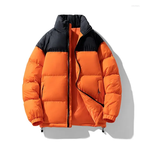 Chalecos para hombres Moda Casual para hombre Chaquetas de invierno Cortavientos Collar de soporte Abrigo térmico Outwear Chaqueta de camping al aire libre de gran tamaño Ropa masculina