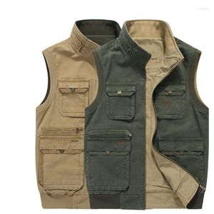 Heren Vesten Mode Dubbelzijdig Slijtage Vest Heren Mouwloos Jasje Smart Casual Vest Militaire Legerstijl Kleding Plus Maat M-7XL 8XL