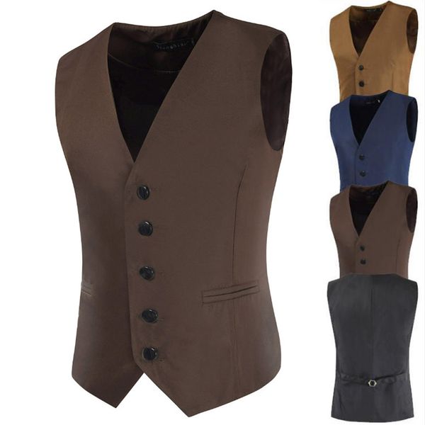 Hommes Gilets Mode Hommes Formelle Affaires Manteaux De Mariage Manteau Sans Manches Slim Fit Robe Gilet Costume Smoking Gilet Tops Outwear Vestes 230320