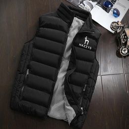 Hommes Gilets HAZZYS Marque Femmes Automne Hiver Chaud Coupe-Vent Gilet Veste Tendance De La Mode Épaissie Coton Rembourré 230112