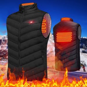 Chalecos para hombres Chaleco calentado Chaqueta Moda Hombres Mujeres Abrigo Ropa Inteligente Calefacción eléctrica Térmica Cálida Caza de invierno 221117