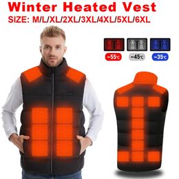 Herenvesten Verwarmd vest USB Intelligente dubbele schakelaar 9-11-21 Zone verwarmd vest Verwarmd jachtvest Winter Heren Dames Warm vest M26 231017