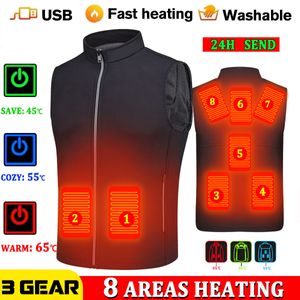 Gilets pour hommes Gilet chauffant hommes veste d'hiver femmes chaud électrique gilet thermique poisson randonnée camping en plein air infrarouge USB gilet chauffant veste 230904