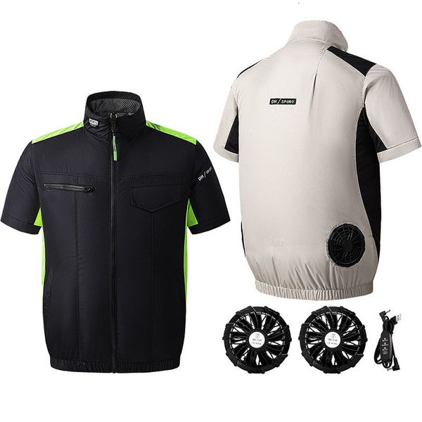 Chalecos para hombres Prevención de golpe de calor Motocicleta Ventilador de enfriamiento Chaleco Hombres Ciclismo Ventilador de enfriamiento Ropa Mujeres Aire acondicionado Ropa Pesca Senderismo 230901