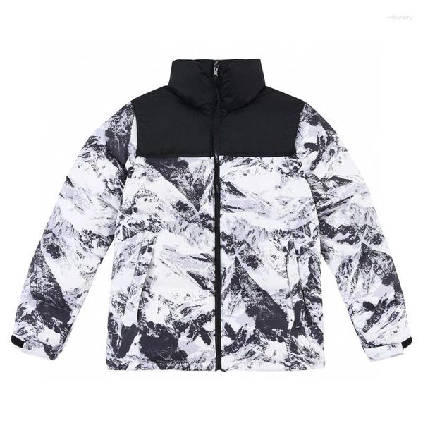 Chalecos para hombres Letter bordado de alta calidad Co clásico chaqueta de camuflaje en blanco y negro para el invierno engrosado