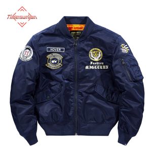 Chalecos para hombres Hip Hop Bomber Chaqueta de béisbol Hombres Tiger Bordado Primavera Otoño Abrigo Militar Motocicleta Ma1 Piloto Chaquetas Hombre 231020