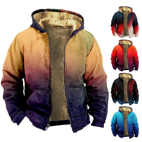 Gilets pour hommes polaire à capuche changeant progressivement pull Ego veste vêtements d'hiver minables pour hommes