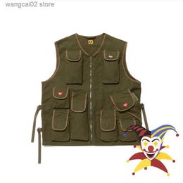 Gilets pour hommes HUMAN MADE HUNTING VEST Veste Hommes Femmes 1 1 Haute Qualité Sans Manches Multi-poches Fonctionnel Heavy Duty Work Vest T230602