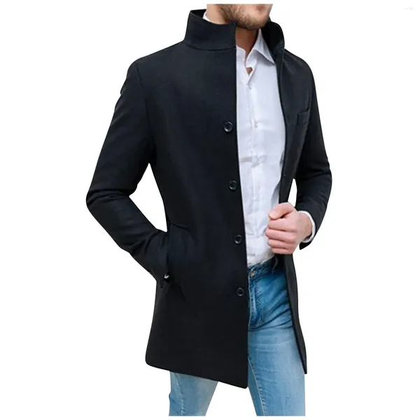 Chalecos para hombres Chaquetas para hombres Moda Solapa Casual Cardigan Chaqueta de manga larga Slim Fit Top Calidad Cortavientos