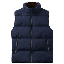 Hommes Gilets KKSKY Hiver Hommes Gilet Vestes Solide Chaud Gilet Hommes Manteau Streetwear Gilet Sans Manches Vestes Slim Noir Gilet Homme Vêtements 221130