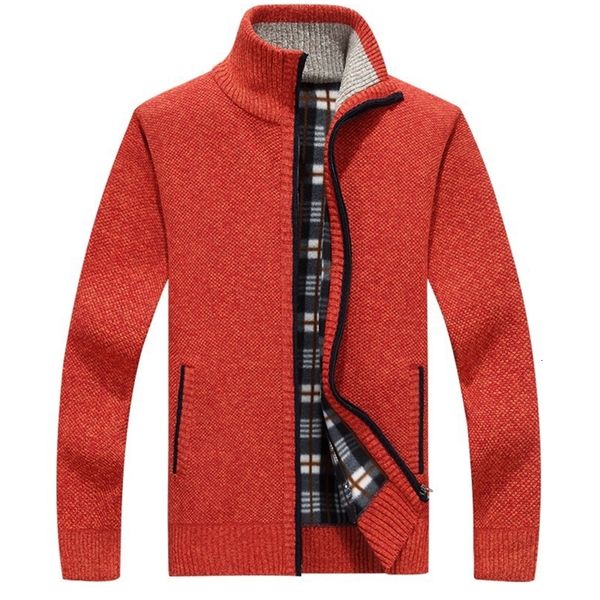 Chalecos para hombres de punto para hombre suéter cardigan abrigo casual chaquetas de lana de piel sintética hombres tejer más tamaño cálido 231020