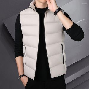 Vestes pour hommes coréens Vestes sans manches hivernales