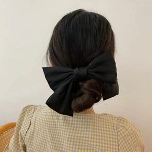 Chalecos para hombres Estilo coreano Big Bowknot Horquillas Mujeres Niñas Retro Abrazaderas sólidas Moda Metal Clips para el cabello Barrettes Accesorios de horquilla